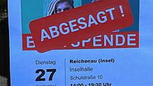 Abgesagt! Der jüngste Blutspendetermin auf der Insel Reichenau musste abgesagt werden.