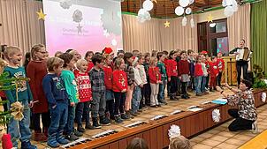 Der Chor der Gemeinschaftsschule Rheintal überzeuge bei seinem Auftritt im Inselpavillon in Rheinheim. Das Konzert brachte 800 Euro an ...