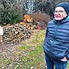 Dieser Holzstapel war vor vier Wochen noch doppelt so groß: Unbekannte haben rund einen Festmeter Holz abgeräumt und gestohlen. Gerhard ...