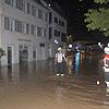 Überschwemmung in Überlingen.