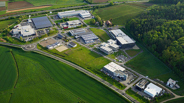 Das interkommunale Gewerbegebiet Blumhof aus der Luft gesehen: Dies ist einer der Orte, an denen die Ausweisung neuer Gewerbeflächen im ...