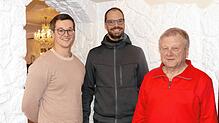 Der neue Vorstand des Fördervereins Wildgehege: Nils Hungeling, Diethard Rüger und Klaus Dudarewitsch (von links). Bild: Susanne Filz