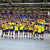 Die Mannschaft der HSG Konstanz jubelt vor ihren enthusiastischen Fans. Daran erinnern alle ehemaligen Spieler sich gerne.