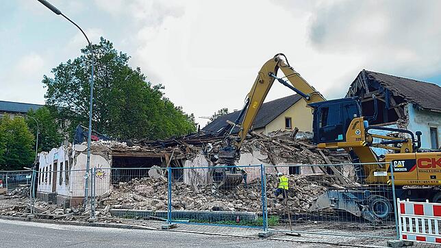 Die Reste des ehemaligen Gasthauses &bdquo;Kreuz&ldquo;.