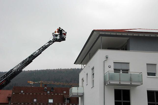 Bild 37: Bilder von der Drehleiter-Demonstration der Feuerwehr Blumberg