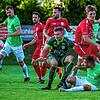 Betrieb: Bei diesem Gewusel ist auch Grießens Torwart Fabian Hauser nur noch Zuschauer. Die Klettgauer verloren im Pokal gegen die SG ...
