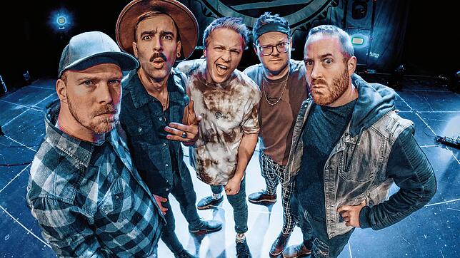 Sie bringen Blowpop auf die Bühne: die &bdquo;Fäaschtbänkler&ldquo;. Von links: Michael Hutter, Roman Pizio, Andreas Frei, Roman ...
