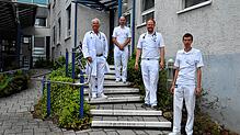 Chefarzt Sebastian Jung darf sich über die Unterstützung von Roberto Barbuto, Michael Bösch und Marco Zinsmaier (v.l.) freuen. Bild: ...