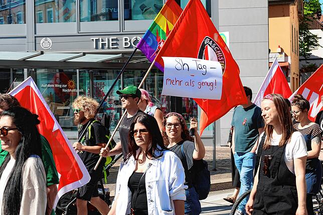 Bild 13: Gemeinsamer Protest am 1. Mai: So gingen Konstanzer und Kreuzlinger auf die Straße