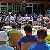 Beim Promenadenkonzert am Samstag &ndash; im Bild das Konzert im vergangenen Jahr &ndash; braucht die Stadtmusik mehr Abstand &ndash; ...