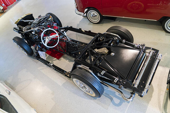 Insgesamt wurden drei Chassis gefertigt. Eines wurde final zum Gaylord Gladiator karossiert, ein weiteres befand sich in der Obhut eines ...