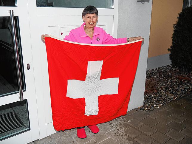 Elvira Sperling, geb. Gehring und ihre Familie hatten das Glück als schweizerische Staatsbürger in Jestetten bleiben zu dürfen. Das Bild ...