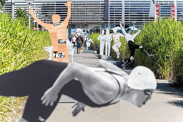 Erinnerung an erfolgreiche jüdische Sportler, die in Vergessenheit geraten sind. Auf dem Weg zum Seemaxx ist derzeit eine kleine Galerie ...
