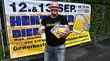 Frank Räuber von der Agentur RS Events freut sich schon auf das Bierdörfle. Das Fest soll künftig im zweijährigen Rhythmus veranstaltet ...