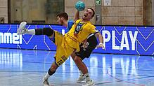 Die HSG Konstanz (am Ball Christos Erifopoulos) hat das Hinspiel gegen Pfullingen mit 35:31 gewonnen. Auch am Samstag in der ...