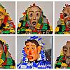 Der neue Zunftarchivar Arnfried Winterhalder hat die Masken der Hungrigen Stühlinger archiviert. Jede Maske ist individuell.