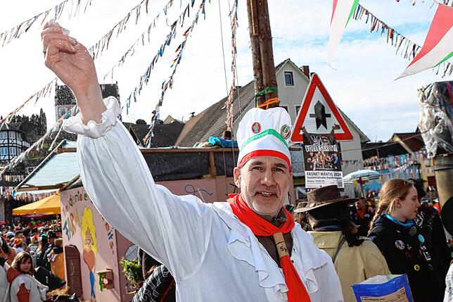 Bild 29: Zahlreiche Fasnachtsbegeisterte schauten beim Johrmarkt in Freudental vorbei!