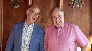 Spitzenreiter bei der Gemeinderatswahl: Walter Sorms (links) erzielte 7175 Stimmen, Günter Hornstein wurde mit 8138 Stimmenkönig.