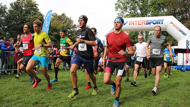Knapp 150 Läufer haben sich beim Hauptlauf am Sonntag auf die rund 8,3 Kilometer lange Strecke über den Gehrenberg gemacht.