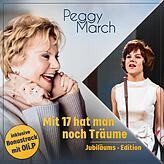 Heute und damals: Peggy March ist zweimal auf dem Cover ihres Albums „Mit 17 17 hat man noch Träume“ zu sehen.