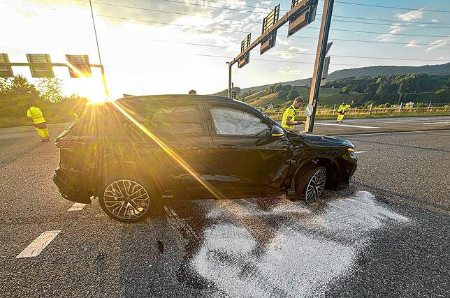 Auch am Audi Q5 entstand ein Totalschaden.