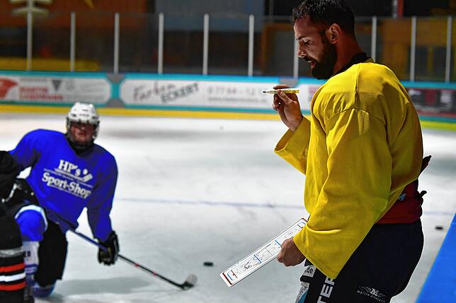Bild 7: Impressionen aus dem Training beim EHC Herrischried
