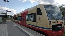 Das Seehäsle am Bahnhof in Stockach im September 2021.