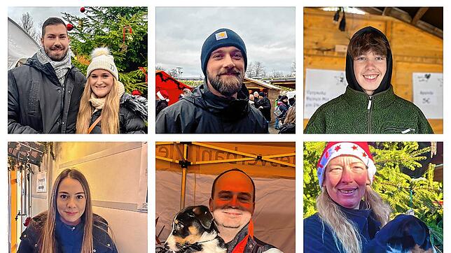Sie finden es wichtig, dass bei Weihnachten im Tierheim das Tierwohl im Mittelpunkt steht (oben von links): Daniel Rege und Deborah ...