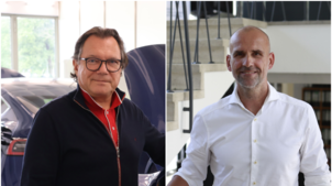 Links: Unternehmer Frank Obrist aus Lindau, rechts: Patentanwalt Thomas Daub aus Überlingen.