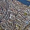 Luftbilder zeigen nahezu menschenleere Plätze, Straßen und Brücken in der Basler Innenstadt. Die Luftbilder entstanden am Donnerstag, ...