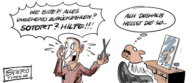 Bild 39: Die Karikatur der Woche: Reagenz verwechselt?