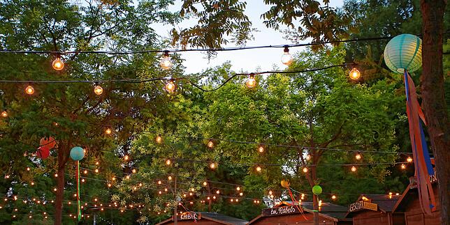 Ein Lichtermeer soll im Stadtgarten während der Festtage erstahlen.