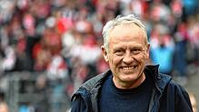 Trainer Christian Streich vor dem Spiel gegen den 1. FC Köln. (Archivbild)