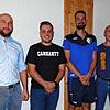 Wahlen beim FC Schlüchttal (von links): der bisherige Vorsitzende Sergius Moor, der Nachfolger Josua Philipp, der stellvertretende ...