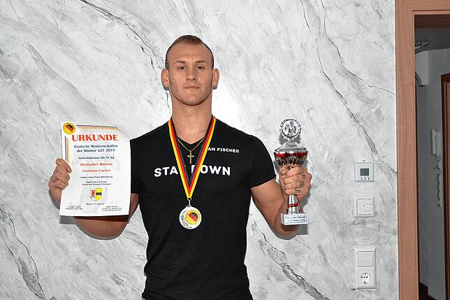 Als großes Boxsporttalent feierte Christian Fischer 2018 im Halbschwergewicht der U21 die deutsche Meisterschaft.