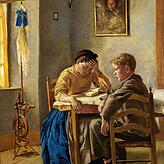 Hans Thoma: Geschwister, 1873.