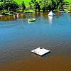 Der Klosterweiher &ndash; hier im März 2020 aus der Luft fotografiert. Schon im Spätherbst soll es eine große Entschlammungsaktion starten.