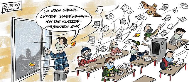 Bild 17: Karikatur der Woche: Überlingen hat sie jetzt, die Halle für jeden Sport und alle Bälle