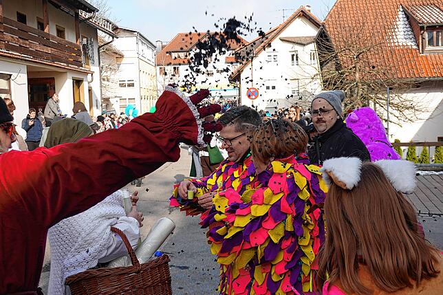 Bild 2: Bilderstory: Umzug und Narrenbaumstellen in Rickenbach begeistern die Zuschauer