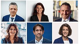 Sie sitzen für die Region im Bundestag (von links oben): Thorsten Frei (CDU), Rita Schwarzelühr-Sutter (SPD), Volker Mayer-Lay (CDU), ...