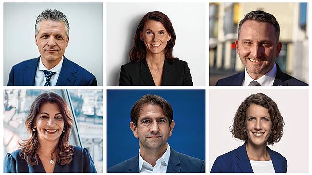 Sie sitzen für die Region im Bundestag (von links oben): Thorsten Frei (CDU), Rita Schwarzelühr-Sutter (SPD), Volker Mayer-Lay (CDU), ...
