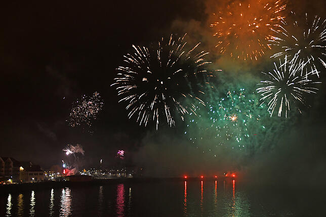 Bild 5: Feuerwerk zum Jahreswechsel: So wurde 2019 in Friedrichshafen und Langenargen begrüßt