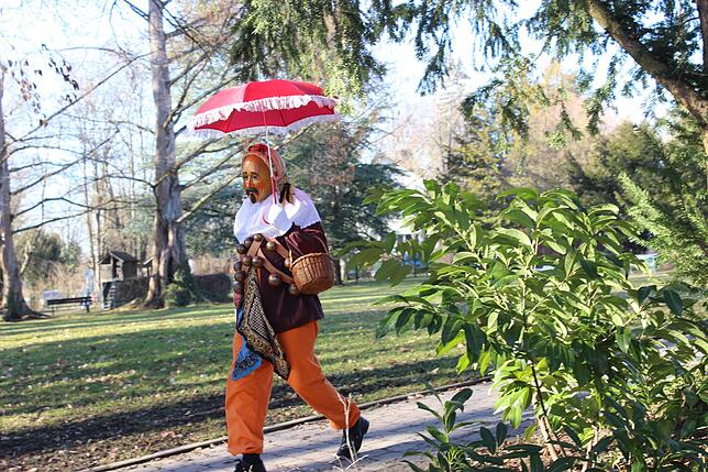 Im oberen Stadtgarten: Ein Oberndorfer Hansel.