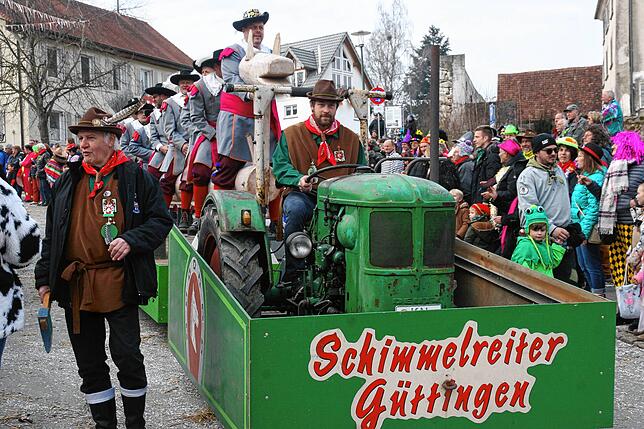 Bild 3: So schön war der Jubiläumsumzug zum 60 jährigen Bestehen der Sunnelöscherzunft