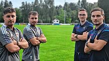 Daniel Sandhas (von links), Patrick Sandhas, Robin Karg, Jannik Karg