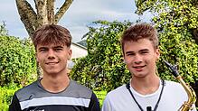 Die Brüder Elia (links) und Nevio Celar aus Blumberg haben für ihre unterschiedlichen  Hobbys ein großes Herz und viel Talent. Bild: ...