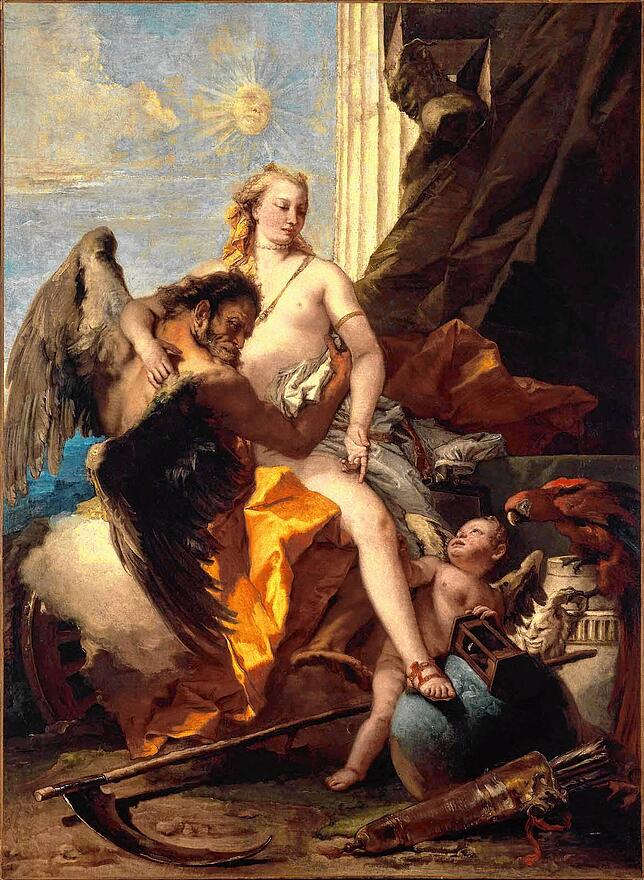 Giovanni Battista Tiepolo: „Zeit enthüllt die Wahrheit“, 1745-1750
