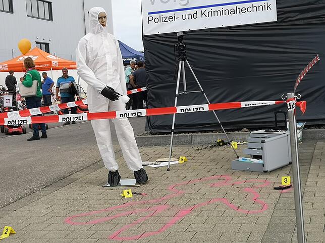 Dieser Tatort zeigt, welche Kriminaltechnik-Produkte Voigtländer vertreibt.