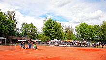 Der Tennisclub Radolfzell feiert sein 100-jähriges Bestehen am 26. Juli ab 11 Uhr auf seiner Anlage auf der Mettnau. Foto: Peter Baur