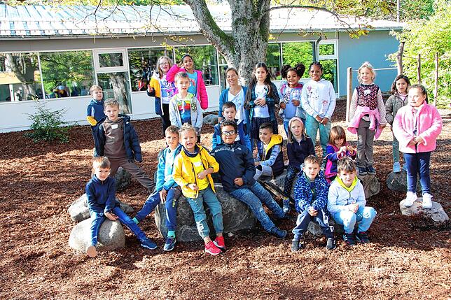 24 Kinder besuchen die Klasse 1a der Hans-Thoma-Schule in Warmbach. Klassenlehrerin ist Lena Acton.